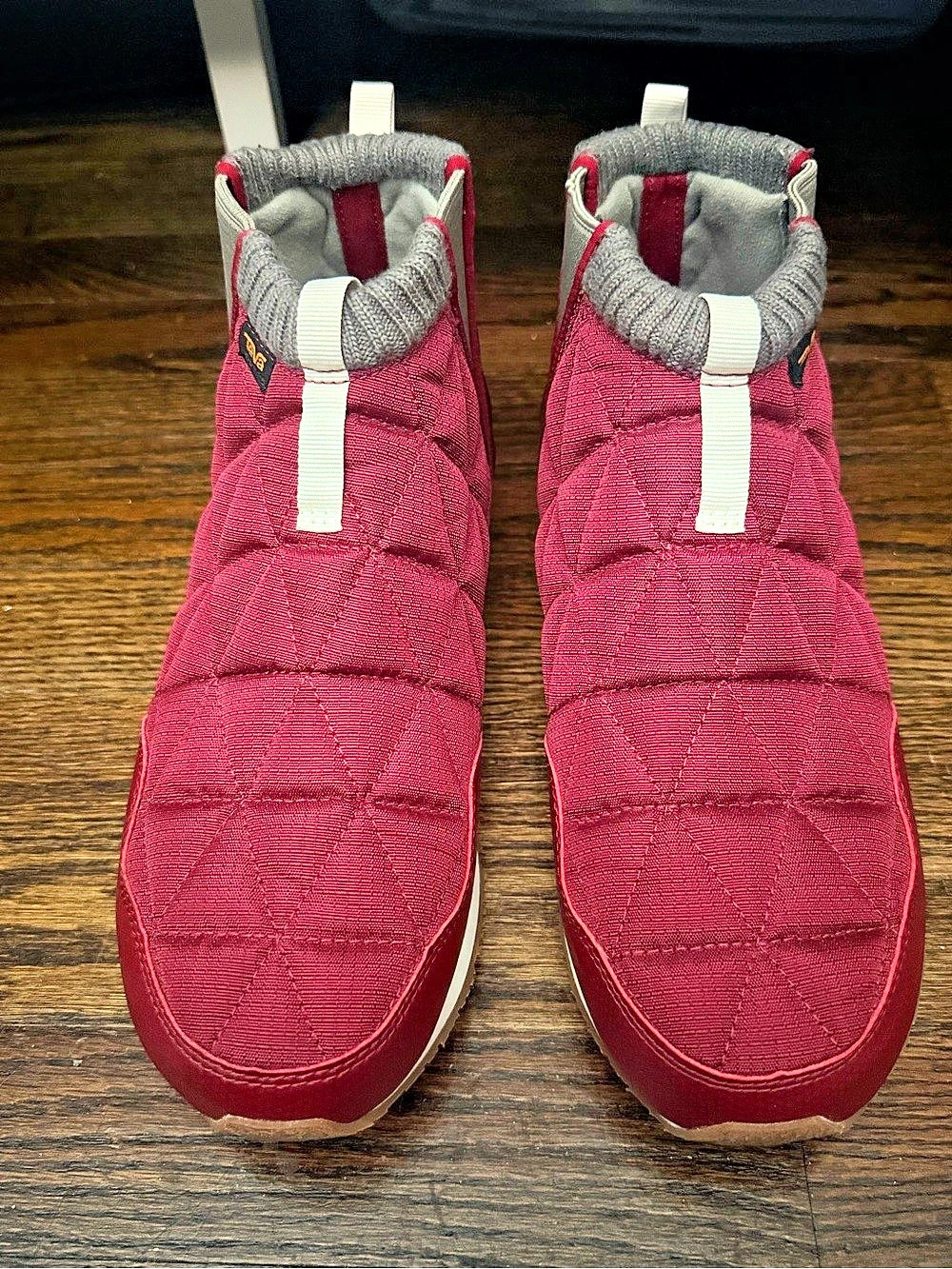 Teva ReEmber Mid Platform Bootie in Burgundy & Gray US 9
